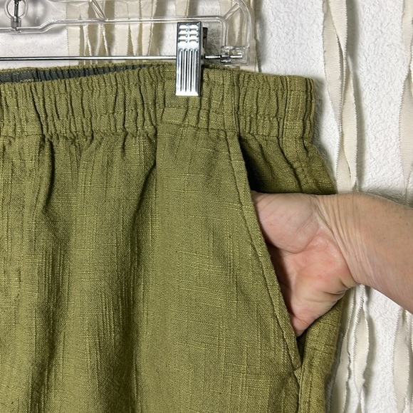 Carbon 2 Cobalt Green Cotton Blend Textured Drawstring Shorts XL 11" Inseam - Picture 2 of 11